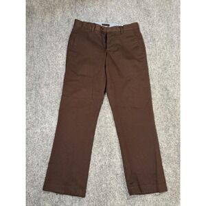 Gustin Pants Mens 29x26 Brown Slim Straight Chino Button Fly Casual Made In USA
